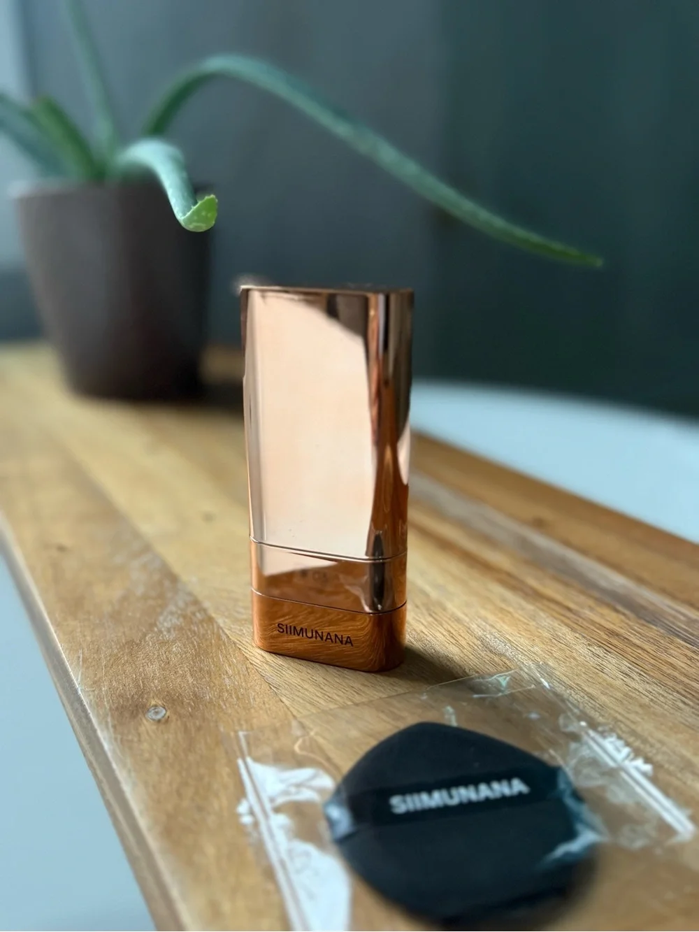 Korean Dual-Ended Foundation Stick in Warm Almond Shade
